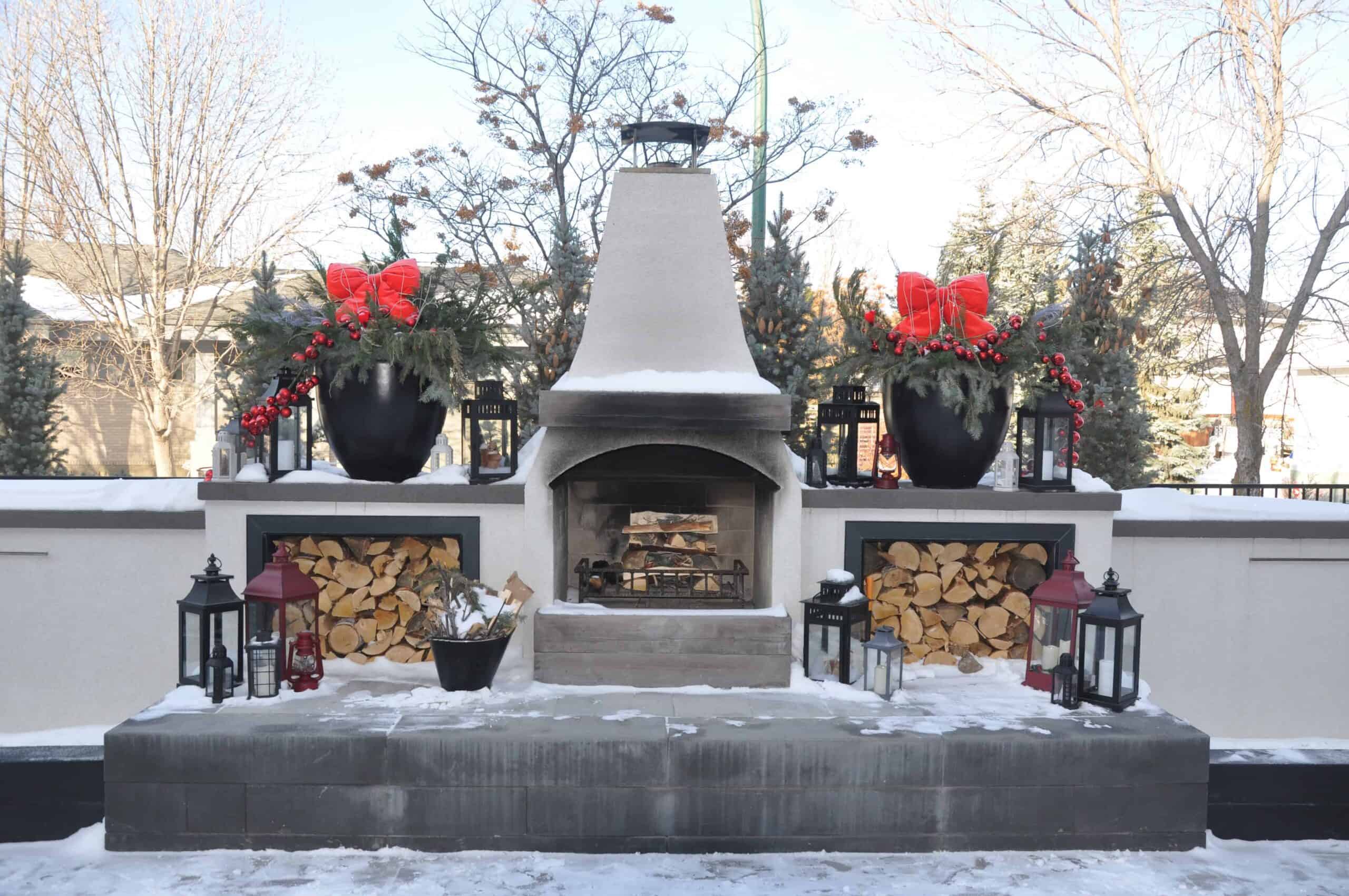 Winter Decor for backyard