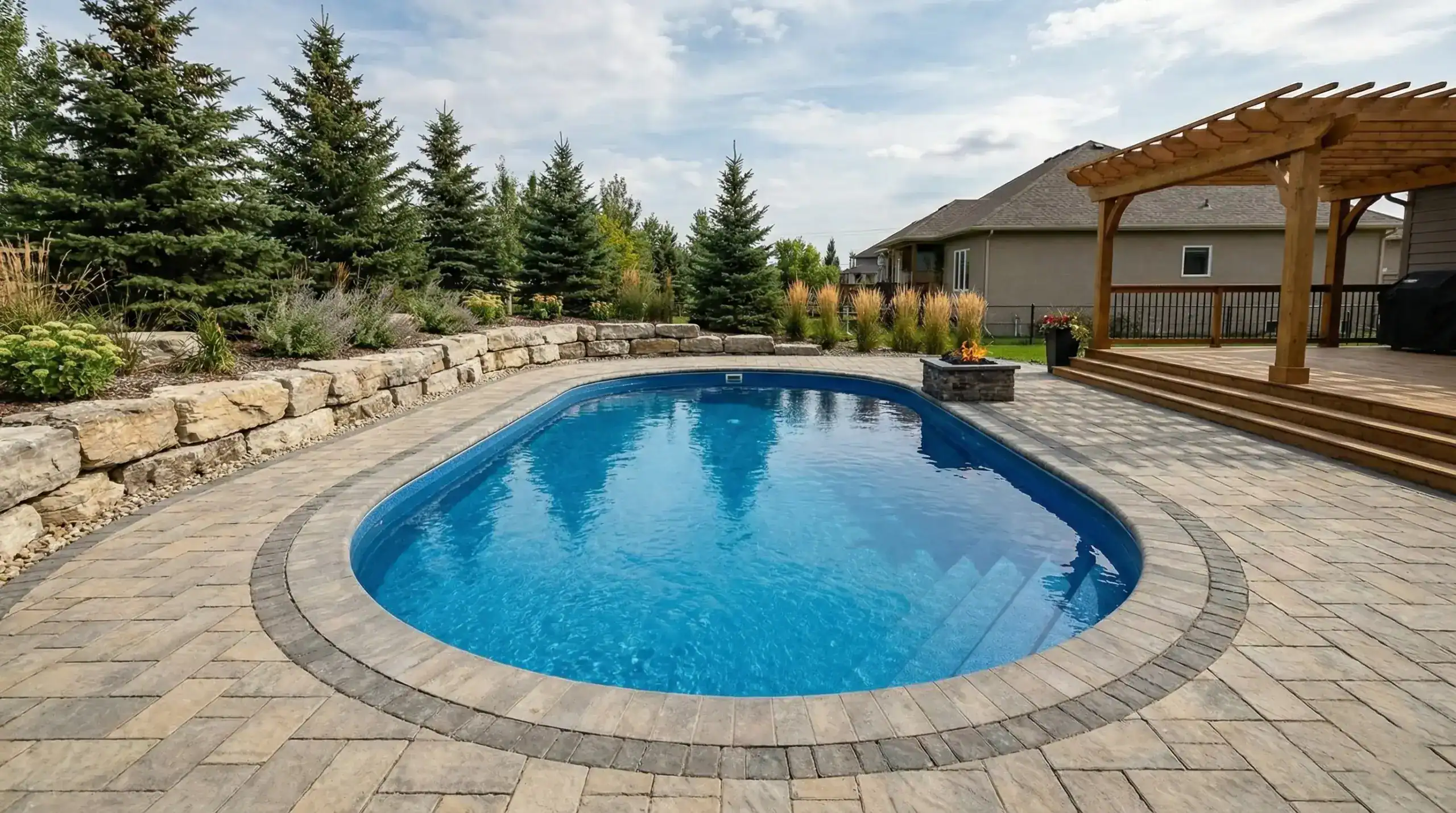 Oval Fiberglasspool shape