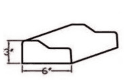 LP Super residential curbing mold profile 3x6