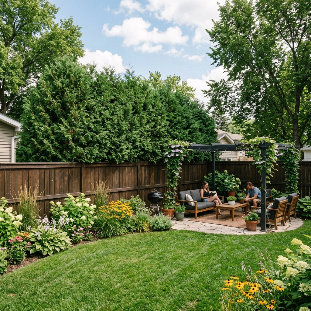 Privacy Landscaping Winnipeg: Hedges, Trees & Fences